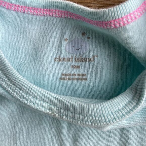 Onesies (3) in light blue || size 12 months - Picture 7 of 8